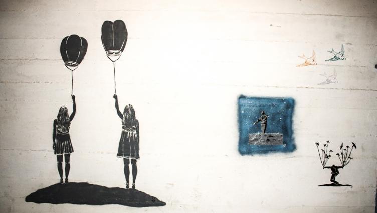 Street Art an Klostermauern