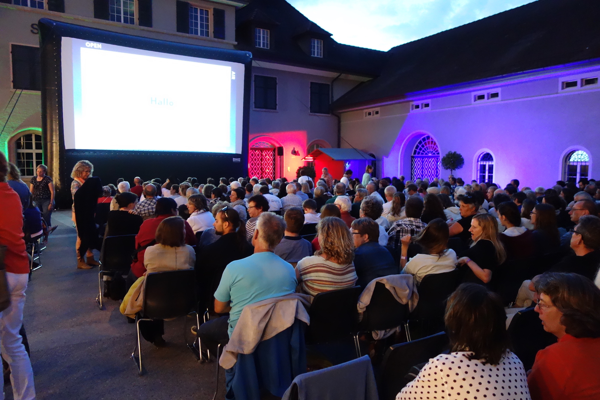 Open-Air-Kino Frauenfeld im Innenhof des Staatsarchivs