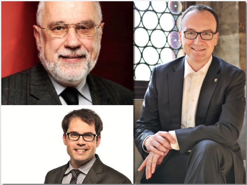 Freuen sich auf das letzte Jahr des Konziljubiläums (von links) Mathias Trennert-Helwig (Dekan), Uli Burchardt (Oberbürgermeister Konstanz) und Beat Fehlmann (Intendant Südwestdeutsche Philharmonie)