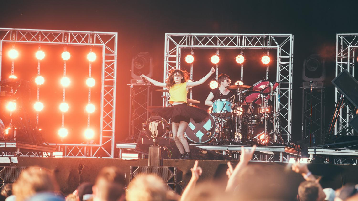 Frontfrau Lauren Mayberry von den CHVRCHES beim Open Air St. Gallen 2018