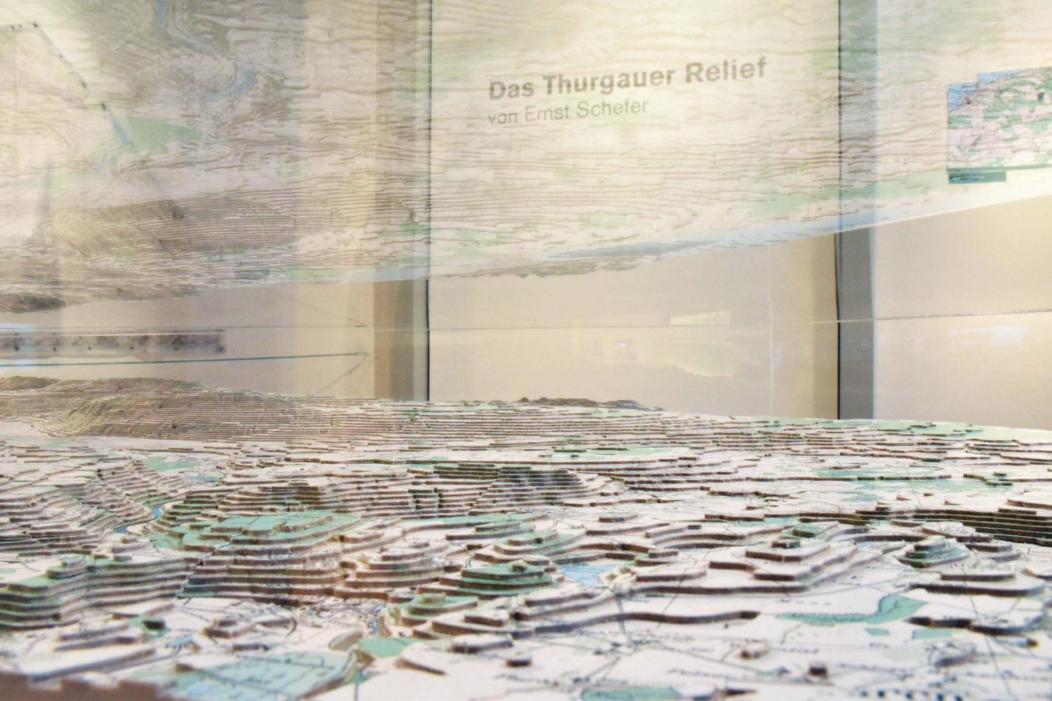 Das Thurgauer Relief in der Kabinettausstellung.