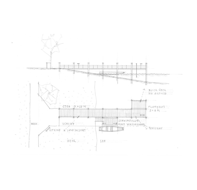 Skizze von 2020 aus dem Bewerbungsdossier zum Vermittlungssteg