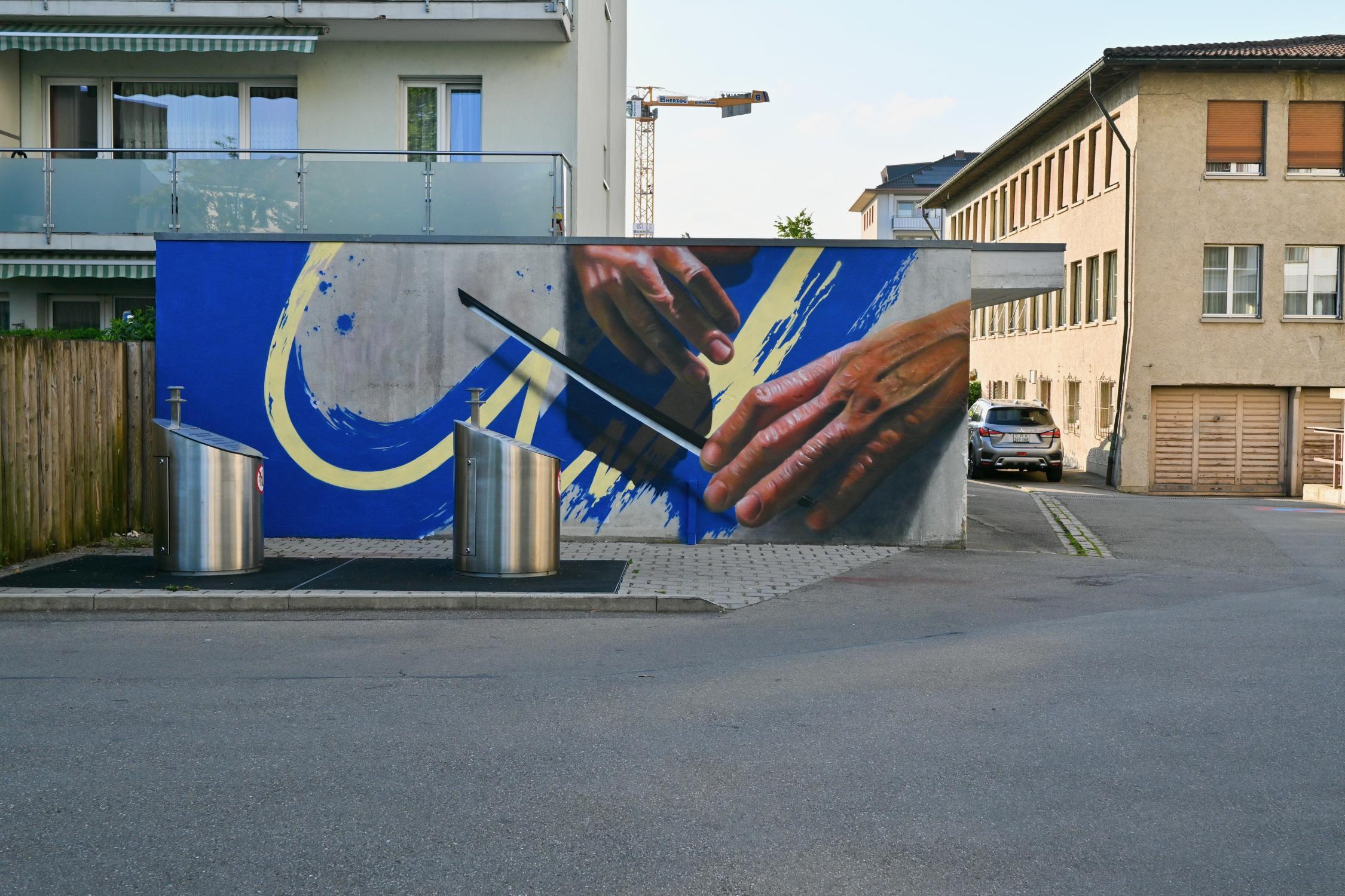 Bane aus Chur: hyperrealistische Hände im Entstehen