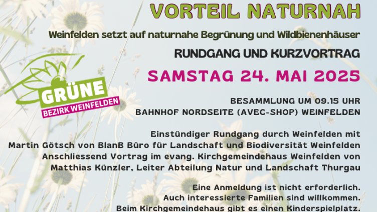 Rundgang und Info Biodiversitätsstrategie Stadt Weinfelden