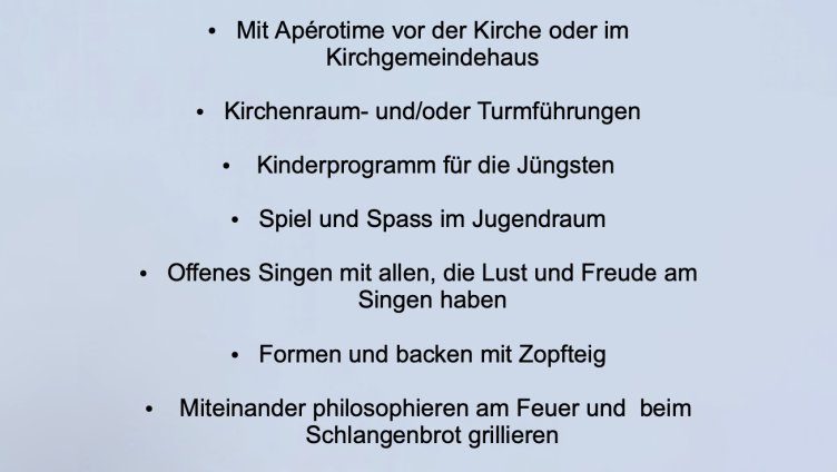Kirche mit Herzen, Mund und Händen