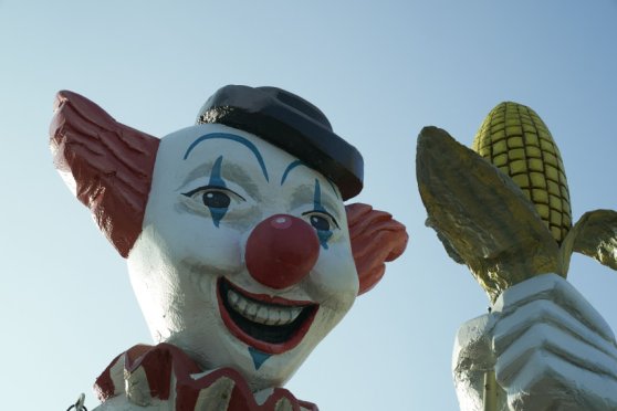 Clown in a Cornfield