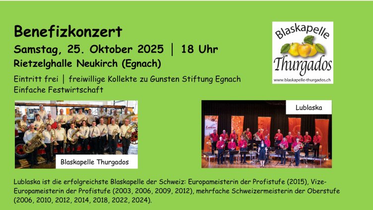 Benefizkonzert mit Lublaska