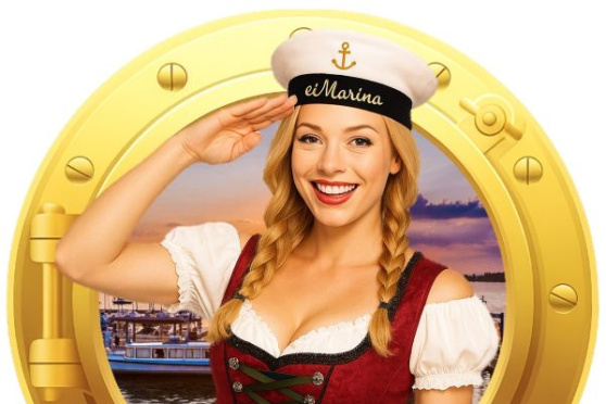 Oktoberfest Schiff im Hafen Ermatingen am Bodensee