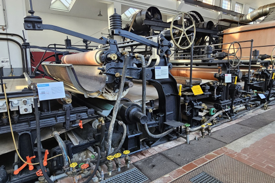 Historische Papiermaschine PM1 Bischofszell Tage der offenen Tür