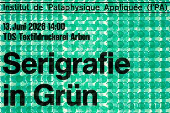 Serigraﬁe in Grün
