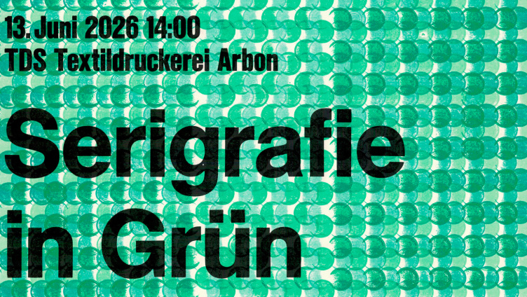 Serigraﬁe in Grün