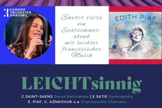 Kammerorchester Amriswil & Sara Abrigada - Openairkonzert LEICHTsinnig