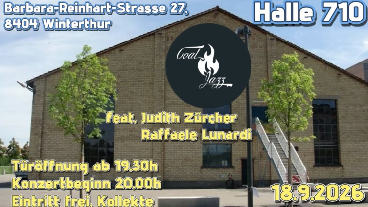 CoalJazz feat. Judith Zürcher Vocal Raffaele Lunardi Saxofon