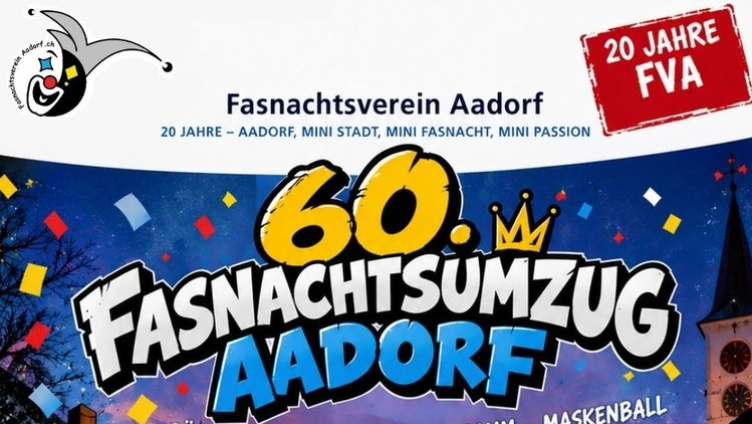 60. Fasnachtsumzug Aadorf mit Maskenball