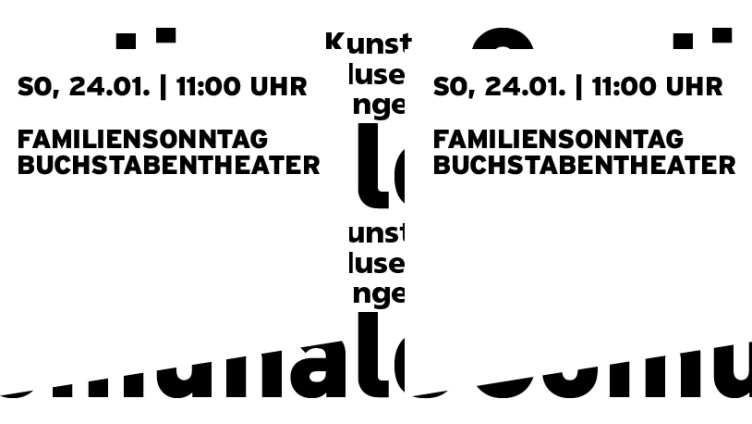 Familiensonntag - Buchstabentheater