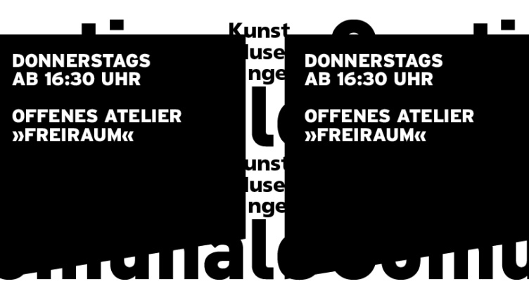 Offenes Atelier: Freiraum