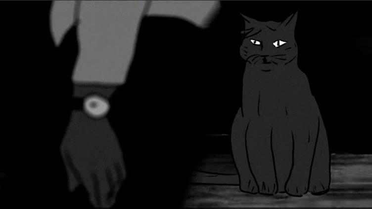 Film noir mit Katze